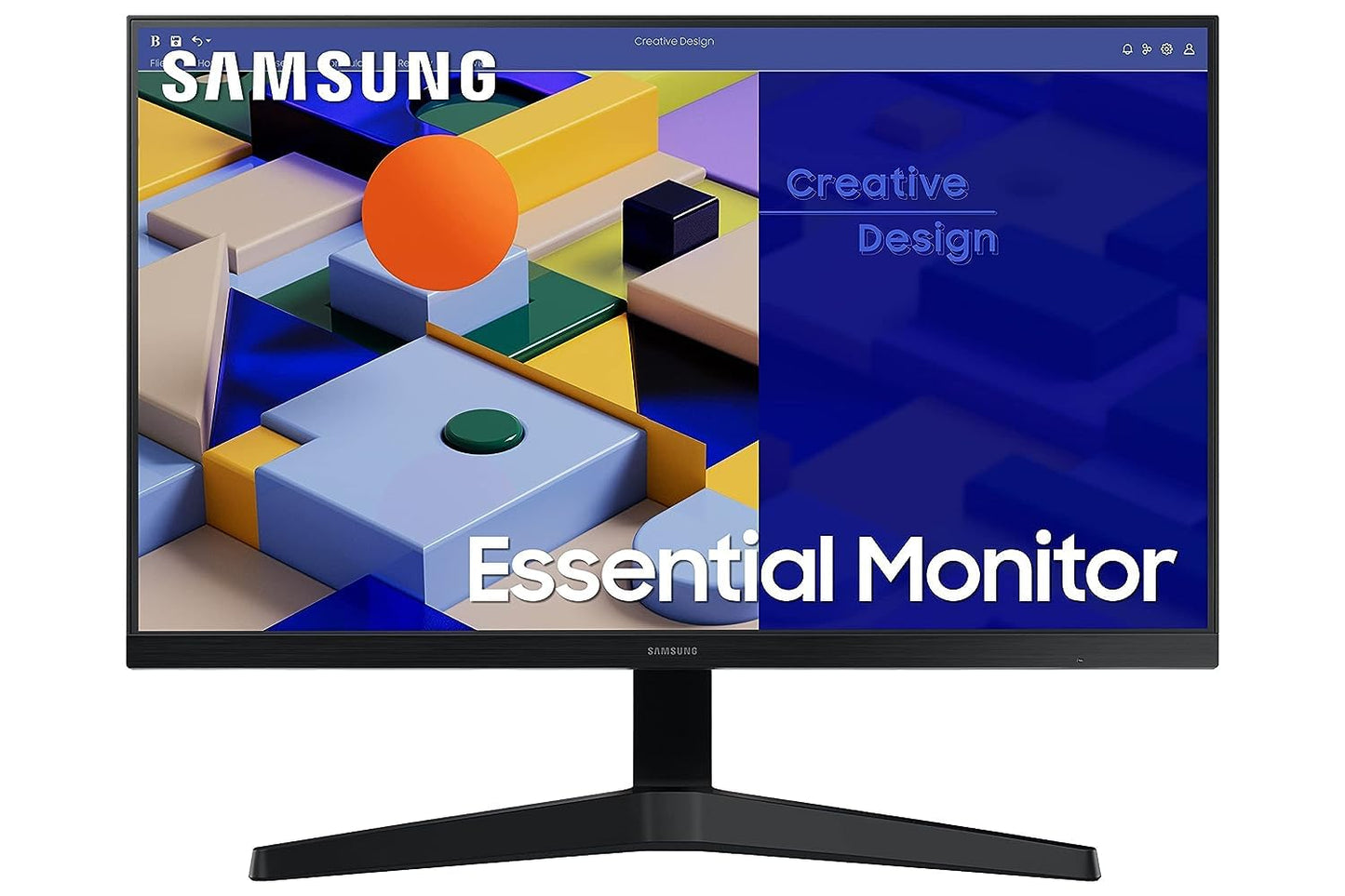 Samsung LS24C310EAMXUE 24-Inch S3 Essential Monitor, Black