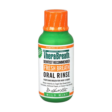 TheraBreath, Fresh Breath Oral Rinse, Mild Mint Flavor, 3 fl oz (88.7 ml)