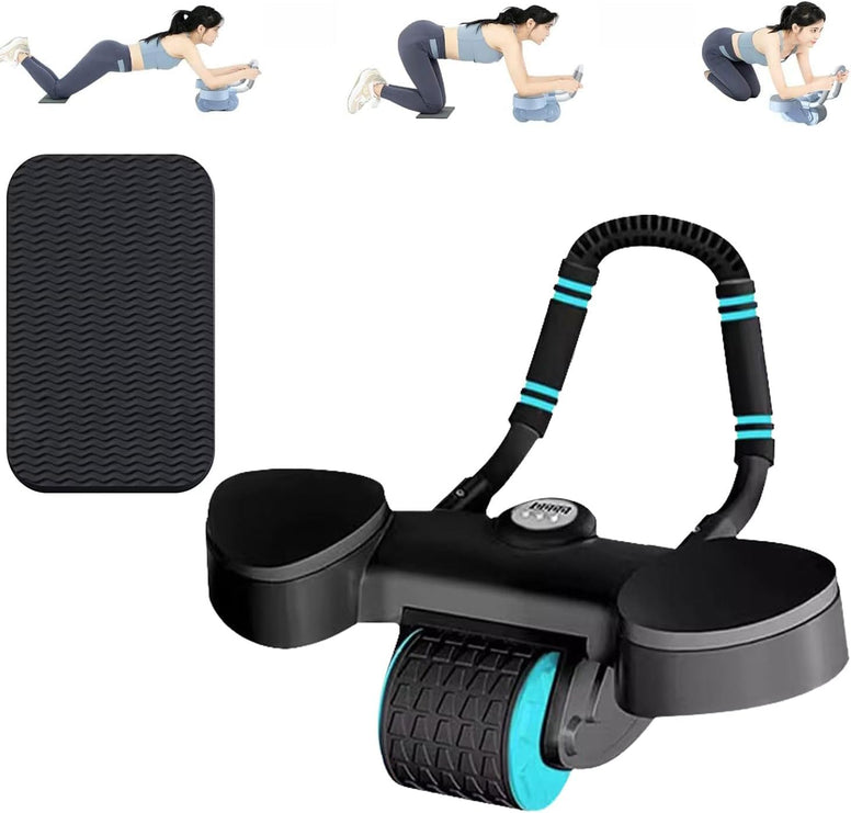 COOLBABY Ab Roller Wheel 4D Dynamic Core Trainer with Elbow Support No-slip Handle Ab Roller for Abs Workout Exercise Wheels for Abs Training-Multiple color options