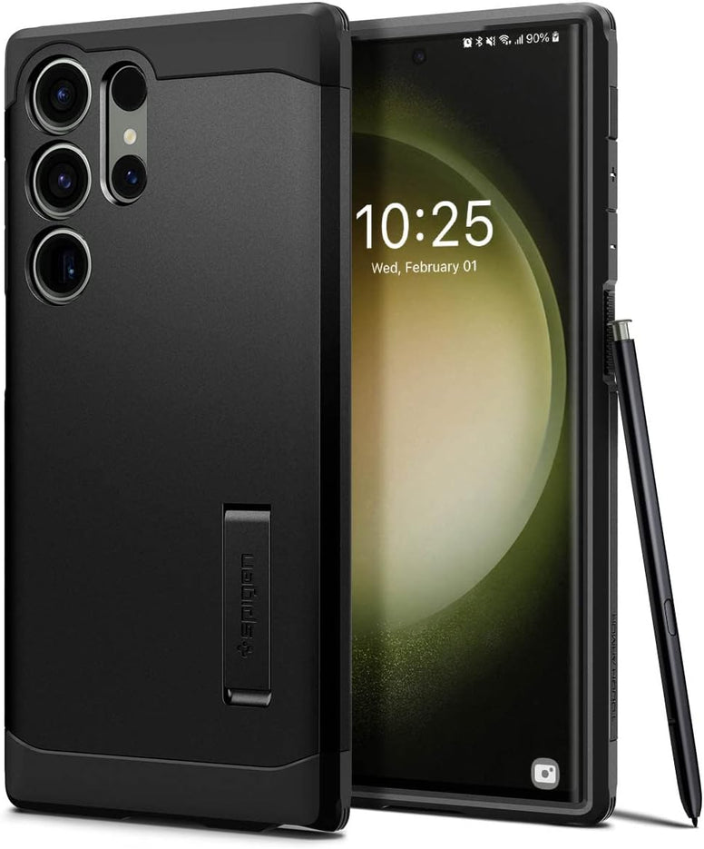 Spigen Tough Armor designed for Samsung Galaxy S23 ULTRA case cover (2023) with Extreme Impact Foam - Black
