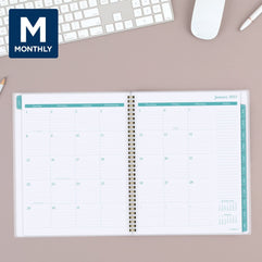 2023 Weekly & Monthly Planner by Cambridge, 8-1/2" x 11", Large, Customizable, Bali (1640-901)