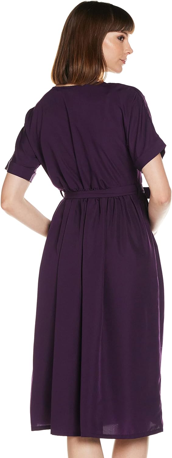 KRAVE Crepe Fit and Flare Casual Dress