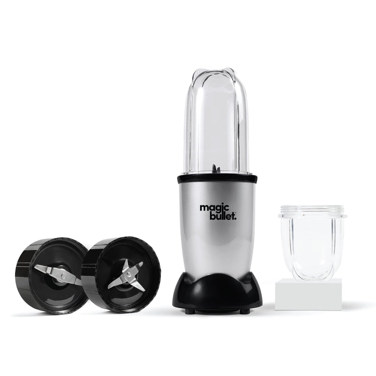 Magic Bullet Magic Bullet, 4 Piece Accessories, Multi-Function High-Speed Blender, Silver, MB1002