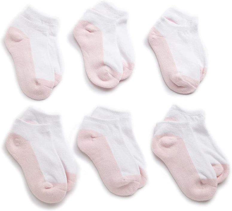 Jefferies Socks Girls' Seamless Sport Low-Cut Half-Cushion Socks, Pack of 6