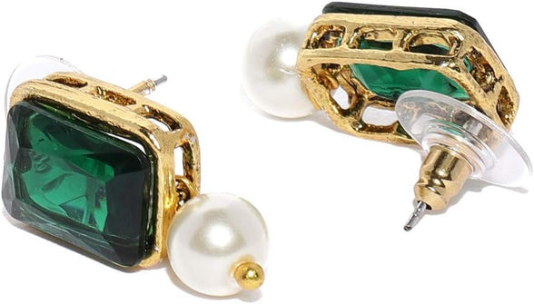 Zaveri Pearls Jewellery Set For Women (Green) (Zpfk9092)