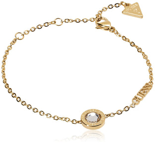 Guess Women's Clear Charm Bracelet, Small, Golden