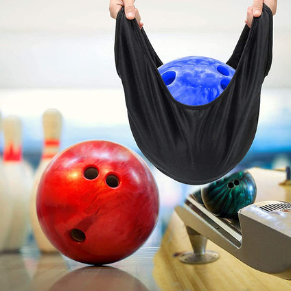 lasenersm 1 Piece Bowling Seesaw Bag Bowling Polisher Bag Bowling Cleaner Towel Bowling Ball Cleaner Holder Bag Bowling Ball Towel Bowling Accessories, Black