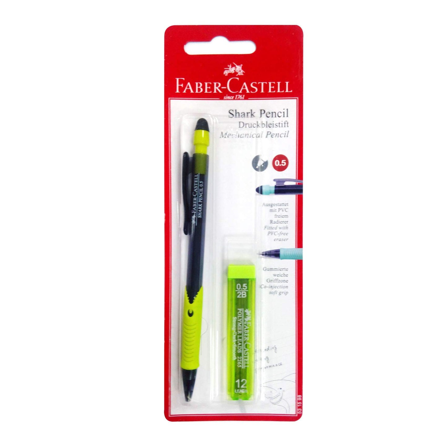 Faber Castell Shark Mechanical Pencil 0.5Mm, Multicolor