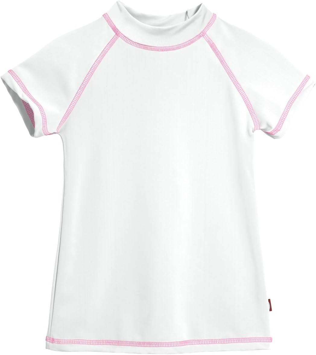 City Threads Girls' SPF50 Rash Guard Sun Swimming Tee Pool & Beach