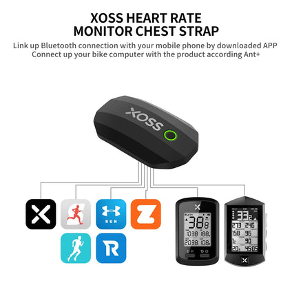 XOSS Chest Strap Heart Rate Monitor Bluetooth 4.0 Wireless Heart Rate with Chest Strap Health Accessories