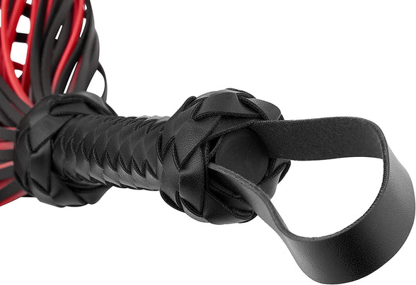 ND Riding Whip Horse Riding Crop Harness (B Red)