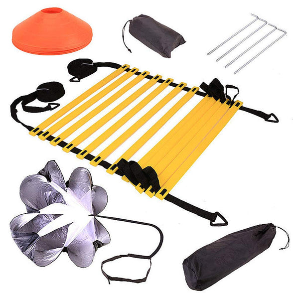 Fitness Speed & Agility Training Equipment Kits With Training Cones，Agility Ladder And Resistance Umbrella，Improve Coordination, Speed, Develop Explosive Power, Strength and Better Footwork