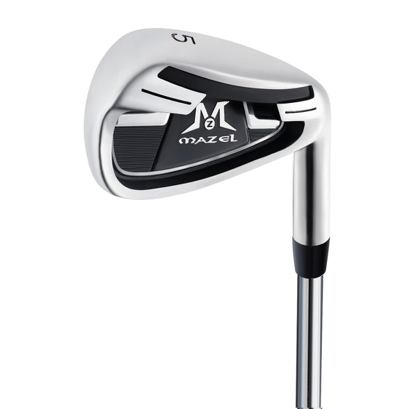 MAZEL Golf Individual Iron 1,2,3,4,5,6,7,8,9, Pitching Wedge,Sand Wedge with Steel Shafts for Right Handed Golfers