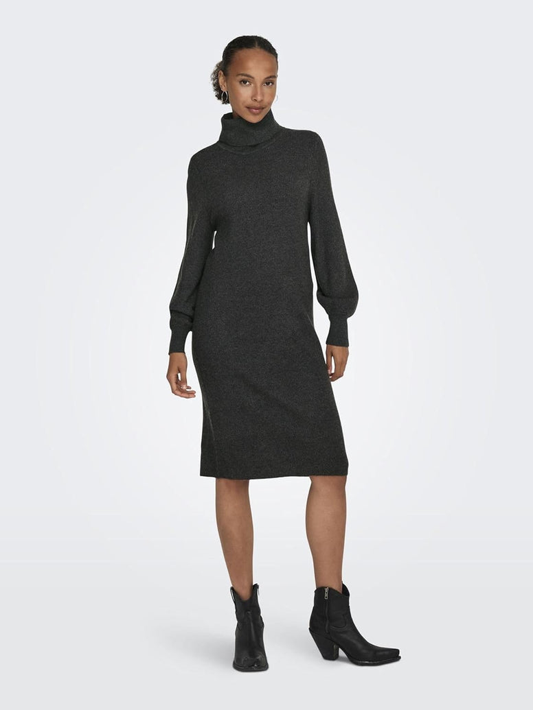 Only Women's Onlsasha L/S Roll Neck Dress Nca Knt Knitted dress