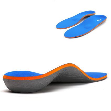 Full Length Metatarsal Arch Support Shock Absorption Orthotic Unisex Insoles for Flat Feet,Plantar Fasciitis,Relieve Foot Soreness,Suitable Athletic,Work Shoes(Size:UK-6,Length:9.87