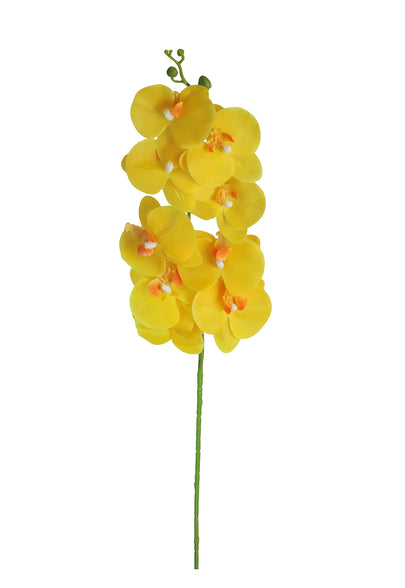 YATAI Real Touch Artificial Orchid Flowers Pack of 4 Branches Fake Flowers Artificial Plants for Home Office Table Centerpiece Wedding Decoration – Artificial Flowers (Yellow)