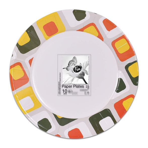 Fun Trendy Paper Plate Ø23cm - Summer 5 - Pack of 10
