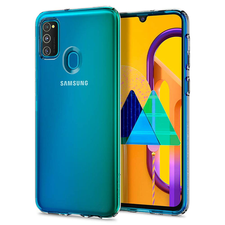 Spigen Liquid Crystal designed for Samsung Galaxy M30s case cover - Crystal Clear