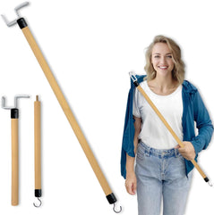 27'' Dressing Stick, Long Dressing Stick for Elderly, Disabled, Limited Mobility – Daily Living Dressing Aid Stick for Hip Replacement, Back, Shoulder Surgery - Dressing Aid for Pants, Shoes, Socks