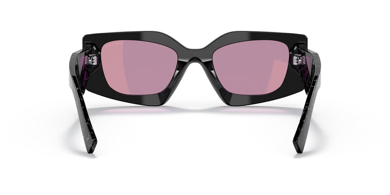 Prada PR 15YS women Sunglasses BLACK/DARK VIOLET SILVER 51/21/140