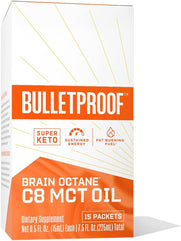 Bulletproof Brain Octane Oil Go Packs, Keto Diet Friendly Source of C8 Energy (15 Count)