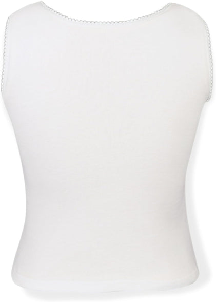 D'chica Girls Undershirt Cotton Camisoles Shelf Bra Layering Cami