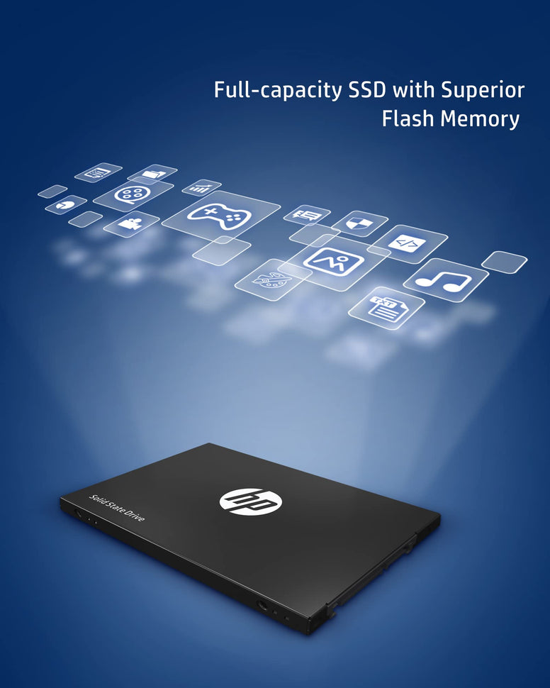 HP S750 3D NAND 512GB Internal PC SSD - SATA III Gb/s, 2.5", Up to 560 MB/s - 16L53AA#ABA