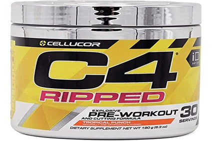 Cellucor C4 Ripped Explosive Pre-Workout - Tropical Punch - 30 Servings 180 Gm