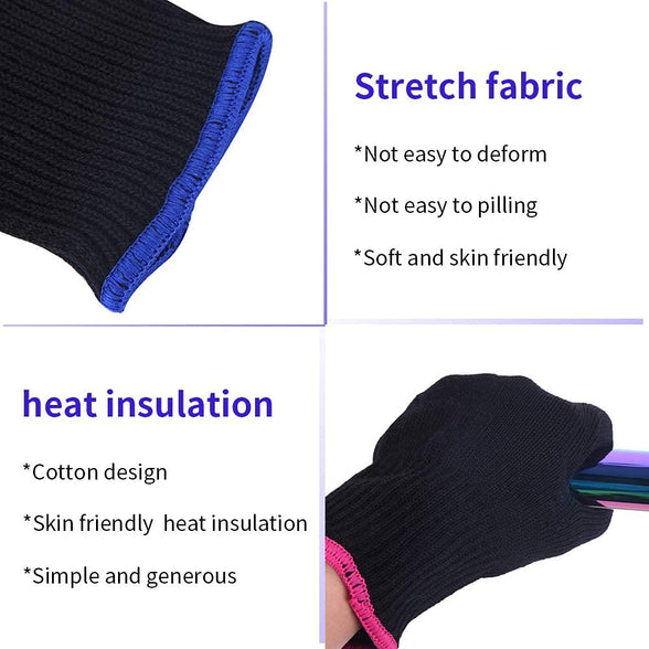 Professional Hair Styling Heat Protection Gloves, Straightening Thermal Heat Resistant Glove