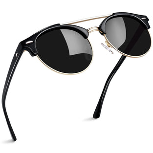 Joopin Polarized Semi Rimless Sunglasses Men Women, Classic Half Frame Sun Glasses UV400 Protection