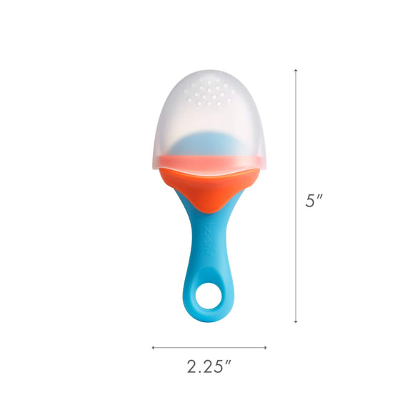 Boon Pulp Silicone Feeder - Orange/Blue