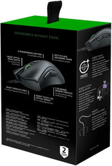 Razer DeathAdder V2 Gaming Mouse: 20K DPI Optical Sensor - Fastest Gaming Mouse Switch - Chroma RGB Lighting - 8 Programmable Buttons - Rubberized Side Grips - Classic Black