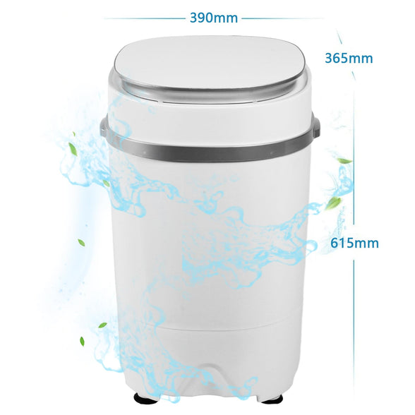 Portable Washing Machine, 2-In-1 Blue Light Antibacterial 4Kg Capacity Mini Washing Machine, Semi-automatic Washing Machine, Including Drain Hose, Suitable for Apartment, Dorm, Camping, Travelling