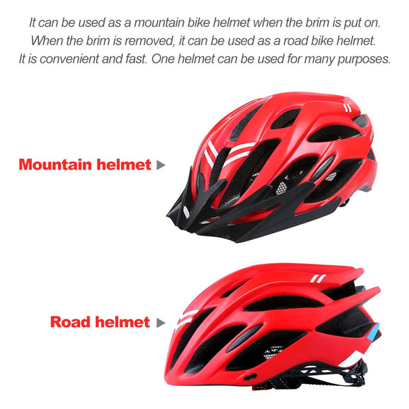 Ikayaa Adult Bike Helmet Cycle Mountain Helmet for Mens Womens Safety Protection Comfortable Lightweight Breathable