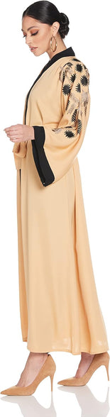 Nukhbaa Women's Abaya, Beige