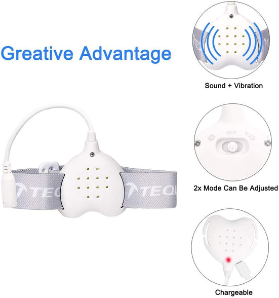 Bedwetting Alarm for Boys Girls Kids, Loud Sound and Strong Vibration, USB Rechargeable Potty Alarm, Bed-wetting Sensor for Kids Adults