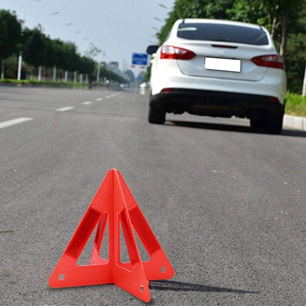 Safety Triangle Warning, Akozon Portable Car Emergency Breakdown Reflective Warning High Road Safety Deflect Vehicle Sign