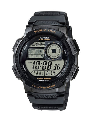 Casio Men's Dial Silicone Band Watch - AE-1000W-1AVDF