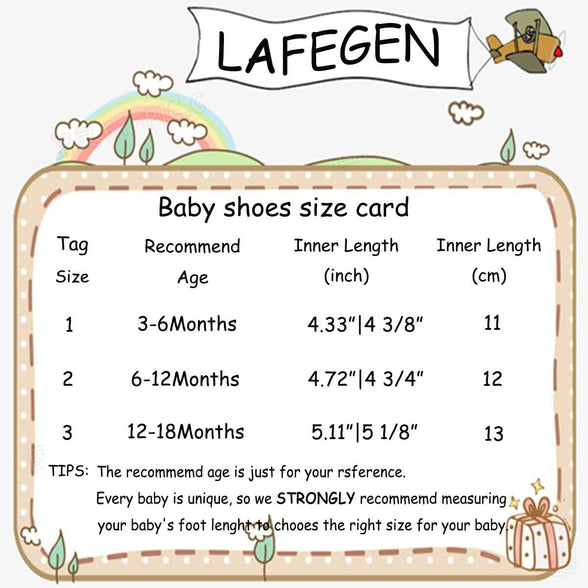 LAFEGEN Baby Girl Shoes Non Slip Soft Sole PU Leather Infant Toddler Mary Jane Flats First Walker Crib Dress Oxford Shoes for 6 Months