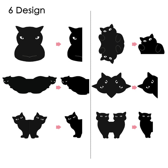 yasest Magnetic Bookmarks - 6 Pieces Assorted Cute Book Markers Clip Set for Teachers Students Book Lovers Reading, for School Office Home Supplies, Kawaii Cat Magnet Page Markers