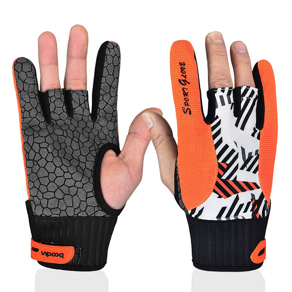 Bowling Gloves Breathable Anti-Skid Bowling Thumb Protectors Sports Gloves For Men Women