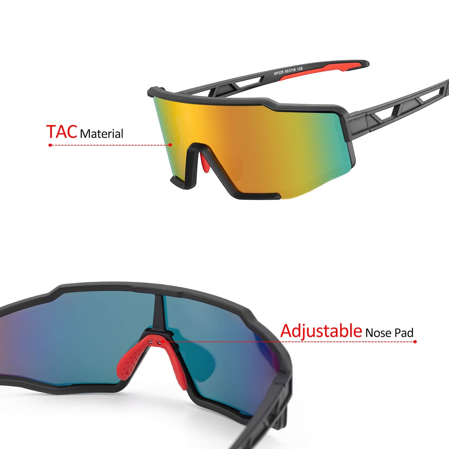 ROCKBROS Polarized Sunglasses for Men Women Cycling Glasses Sports Driving Bike Fishing Running Sunglasses TAC UV400