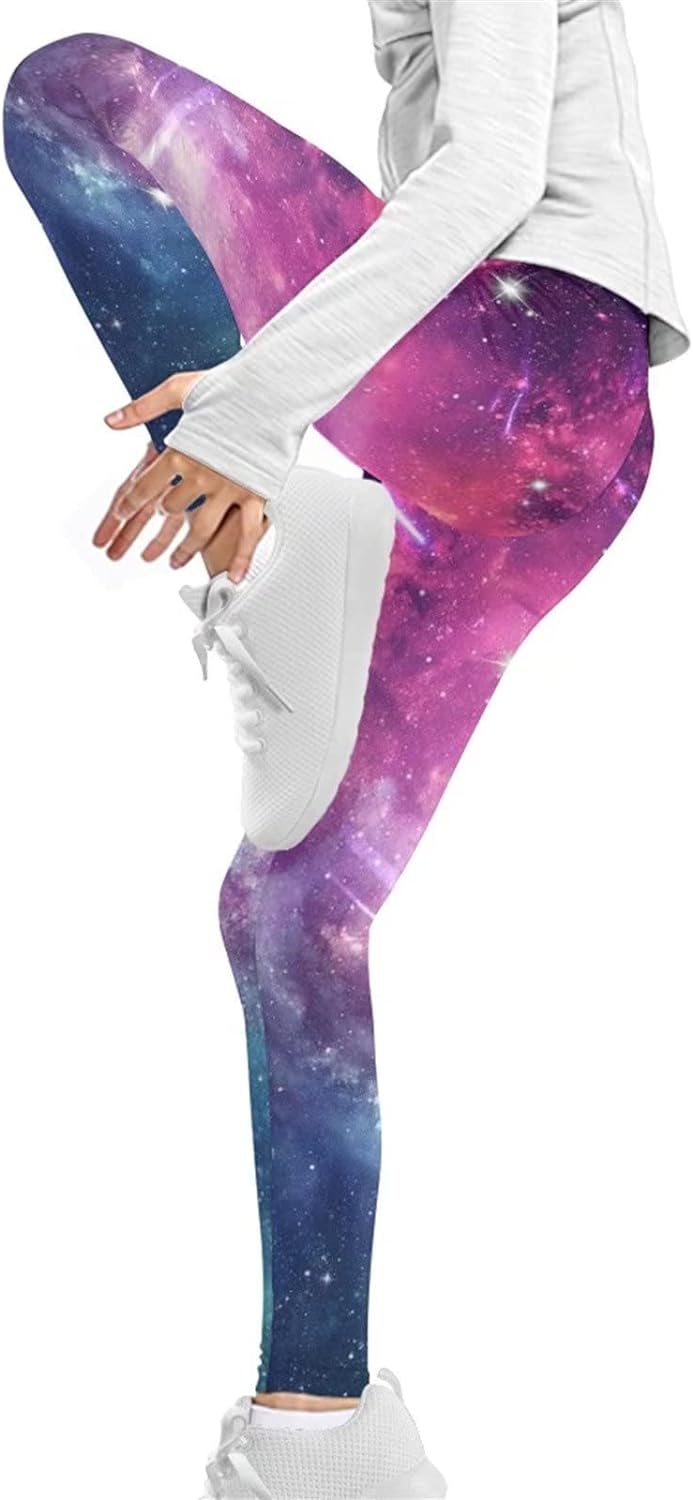 COEQINE Girls’ Leggings, Yoga Pants Activewear Legging High Waist Active Pants Size for 4-13 Years Kids Teens