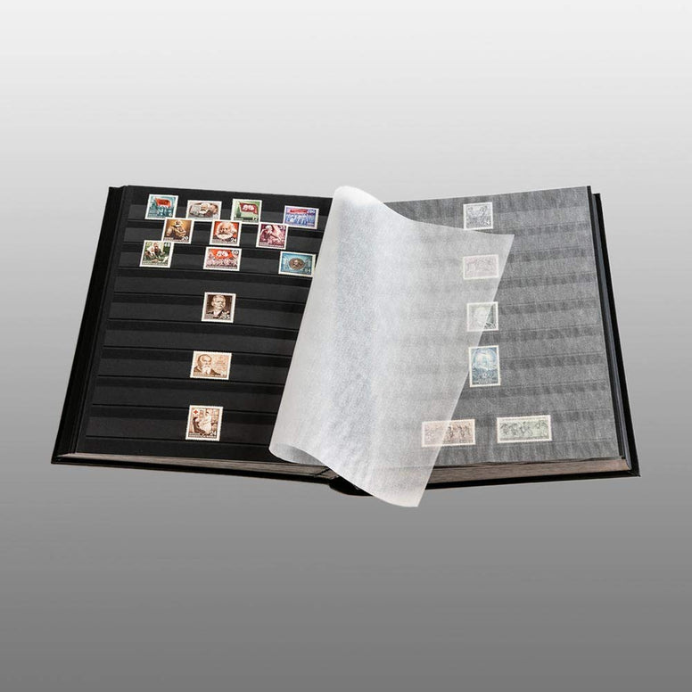 Stamp Collector's Album with 60 Black Refill Sheets Heritage Design III