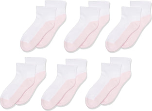 Jefferies Socks Toddler Girls' Sport Quarter Half Cushion 6 Pack