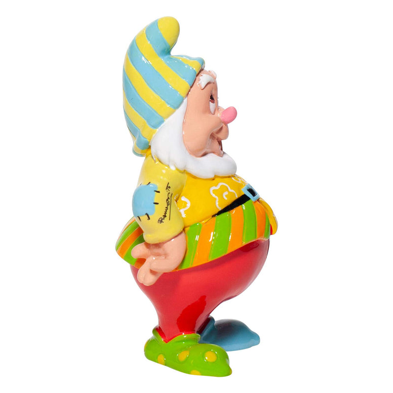 Enesco Disney By Romero Britto Snow White And The Seven Dwarfs Happy Miniature Figurine, 4.7 Inch, Multicolor