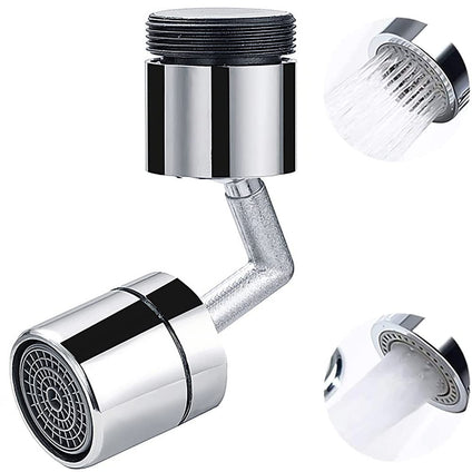 AMERTEER Universal Splash Filter Faucet 720 Rotating Faucet Extender Aerator Sink Adapter Sprayer Attachment for Kitchen or Bathroom