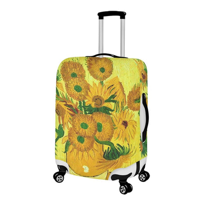 Ystardream 18-32 Inch Luggage Protector Suitcase Cover for Women Men, Van Gogh Sunflower, L