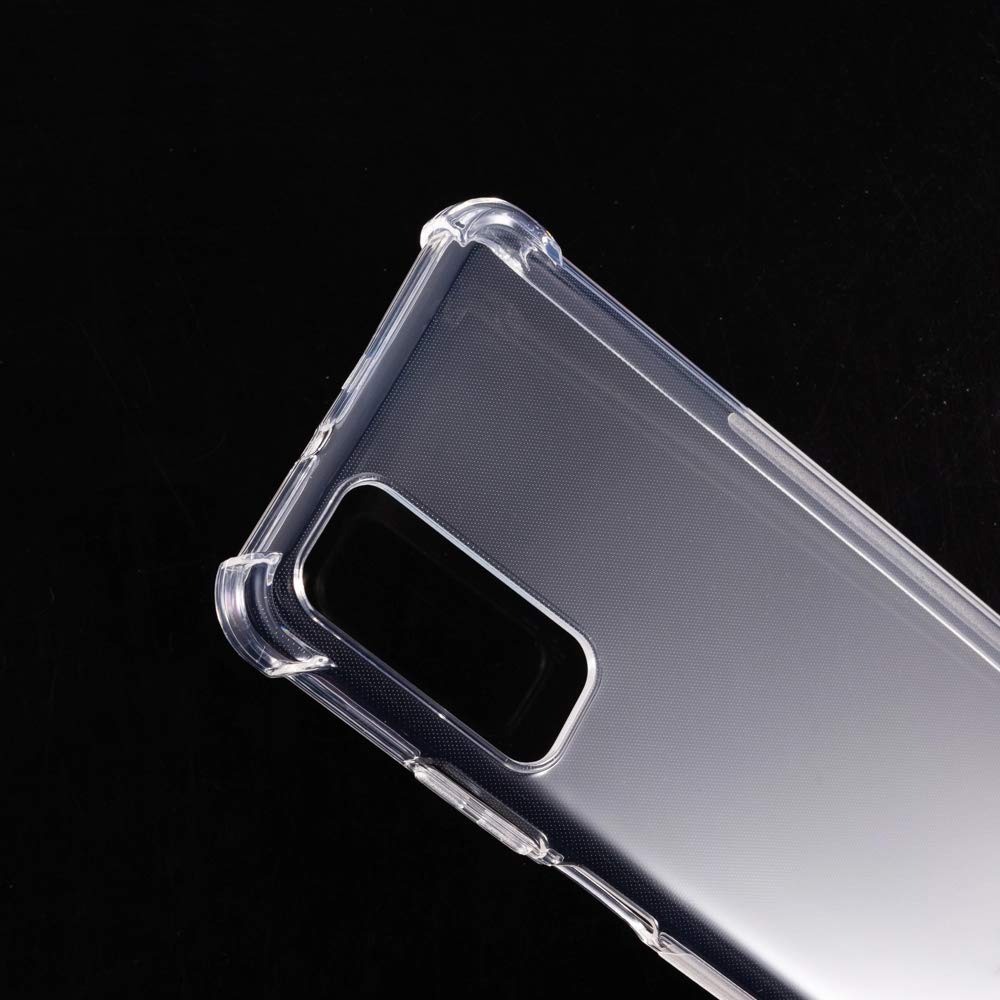 Huawei Y7A / Huawei P Smart 2021 Case Cover Back Air Cushion Soft Silicone Shockproof Ultra Slim Anti-Scratch Protective Bumper Shell Corner (Clear) by Nice.Store.UAE