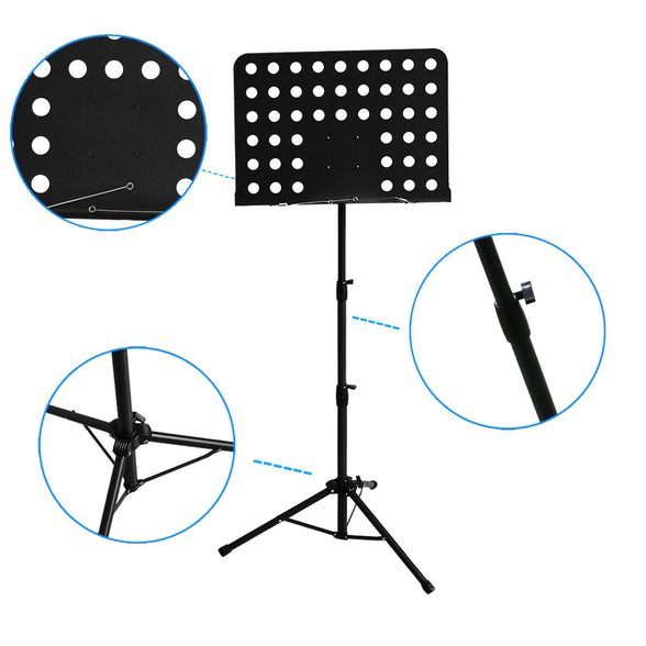 Mosico Sheet Music Stand Professional Music Stand For Sheet Music Desktop Book Stand For Guitar Ukulele Violin Players